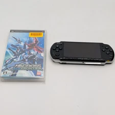 Sony PlayStation PSP-3000 Black Console no Battery & Macross Ace Frontier