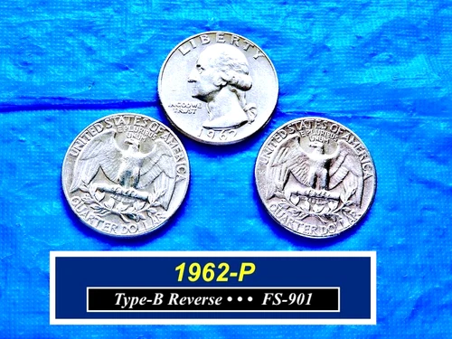 1962-P TYPE-B Proof Reverse Die (FS-901)  ➪  "XF" Circulated  ➪  262B