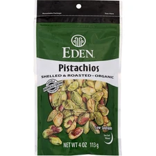 Eden Organic Pistachios Shelled & Roasted 4 Oz