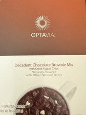 New Optavia Decadent Chocolate Brownie Mix 7 Packets Exp 9/2026