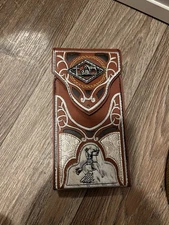 Western Cowboy Bull Leather Belt Pouch Holster Case for Cell Phone