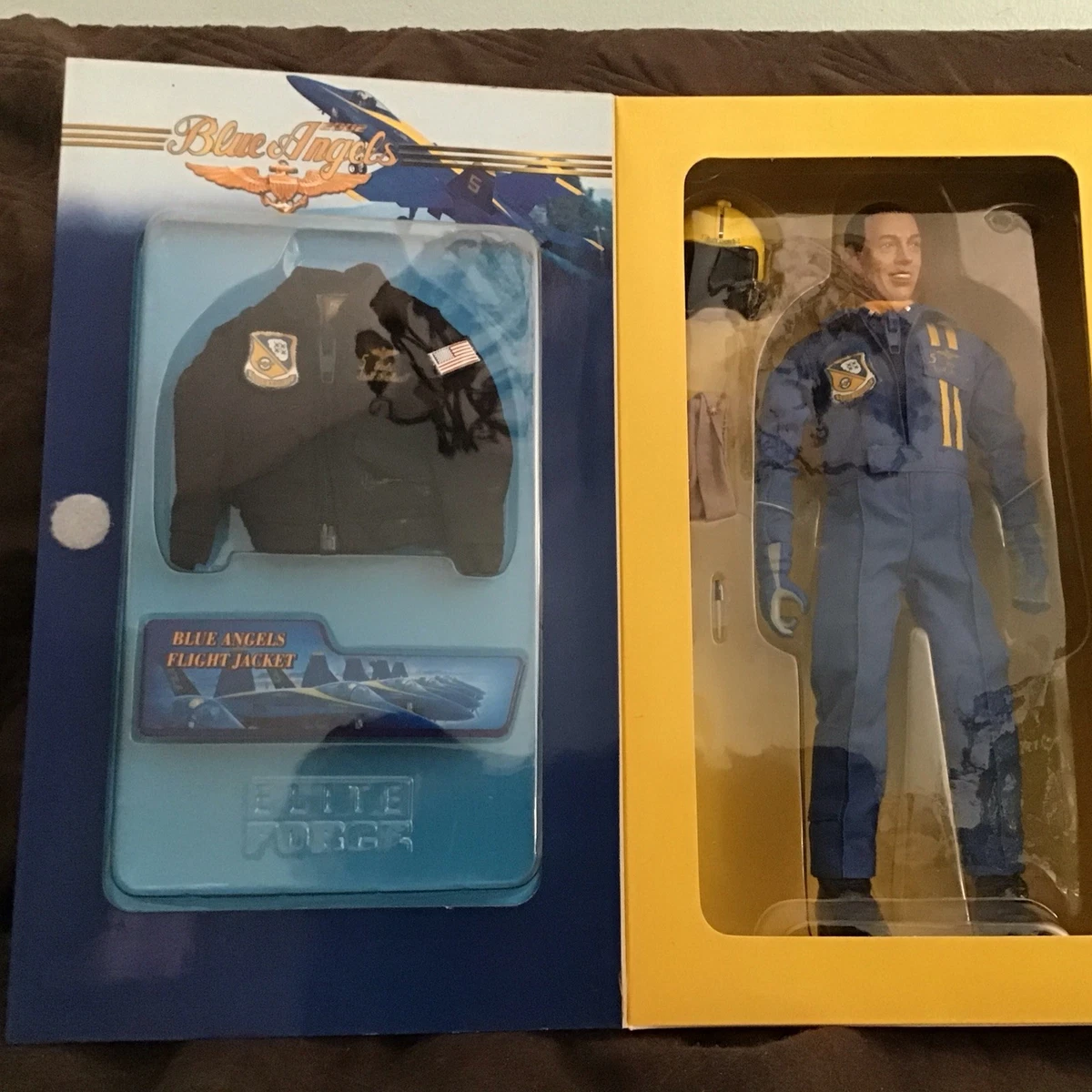 専用エリートフォースフィギュア　ブルーエンジェルスフライトリーダー Blue Box Military & Adventure Blue Elite Force Action Figures for