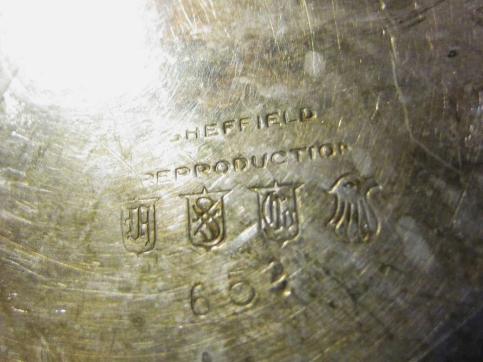 古董谢菲尔德银板复制品迷你奶壶 — 第 4/4 张图片