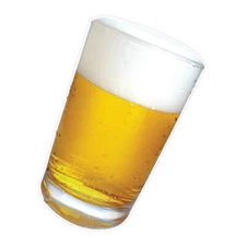 Food Truck Decals Beer Style B Restaurant & Food Concession Sign White