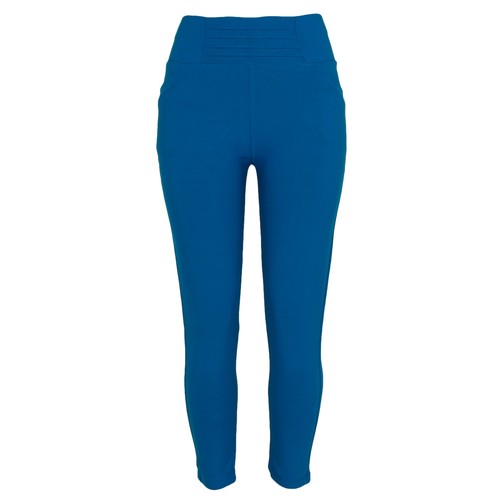 Women's Skinny Dressy Pants,4 Pocket Dressy Leggings with Pleated Waistband Trim - Picture 30 of 34