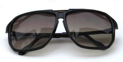 Men's Hip Hop 80s Vintage Sunglasses Gazelle Large Square Shape Black - Picture 6 of 9