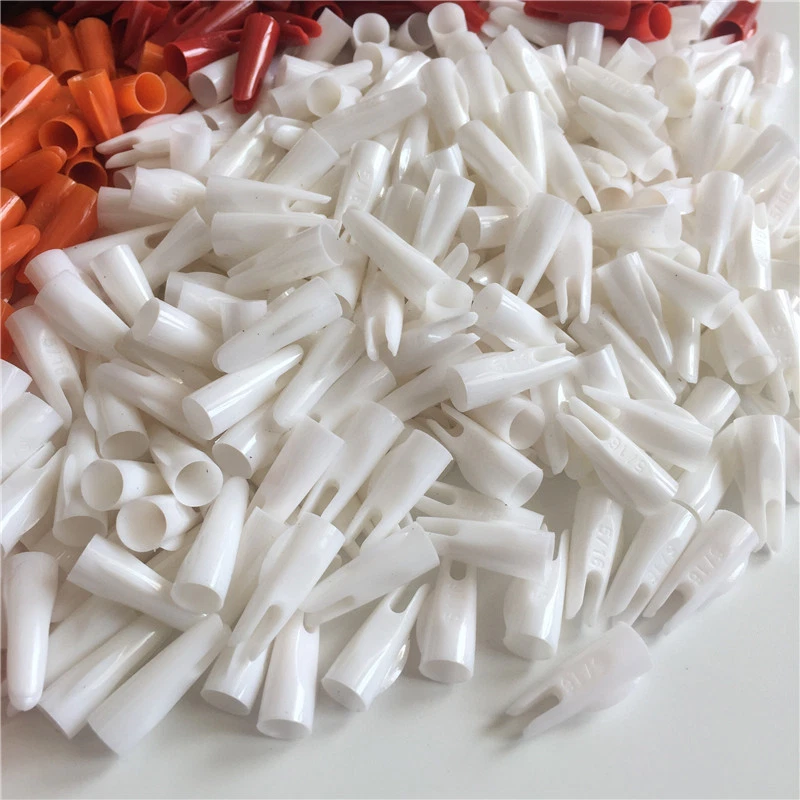 100 Pcs 5/16" Plastic Nocks Glue-on Nock Arrow Tail Archery Arrow Accessories C4 - Image 4 of 4