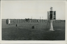 Rare original photo, In-Guezzam (Algeria) - Shell petrol pump 1930's