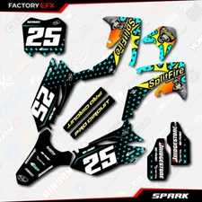 Cyan Spark Racing Graphics Kit fits Honda CRF250 10-13 Crf 250 Crf250f