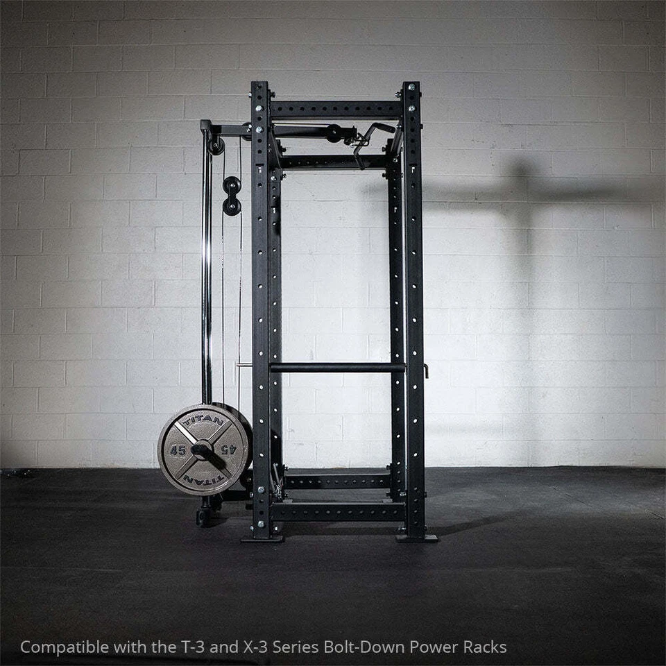 Titan Fitness Tall Plate Loaded Lat Tower Rack Attachment Compatible T3/X3 - Image 3 of 4