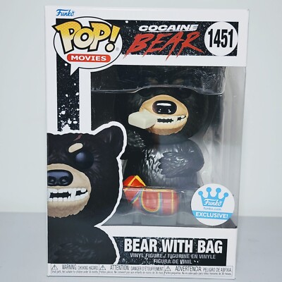 Funko Pop Movies: Cocaine Bear - Bear With Bag #1451 Funko Shop Exclusive