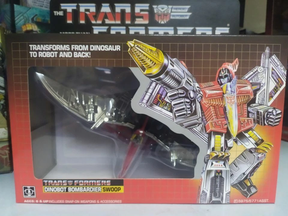 Transforms G1 Grimlock Slag Swoop Snarl Sludge Reissue Dinobots Action figure - Image 4 of 4