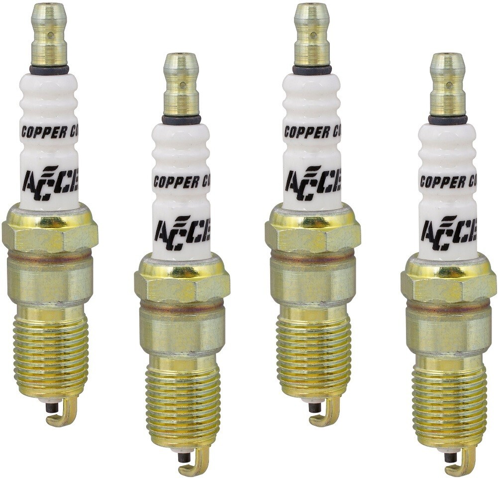 NEW ACCEL HP COPPER SPARK PLUG,14MM THREAD,.708 IN REACH,TAPERED SEAT,4 PACK