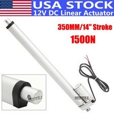 DC 12V Linear Actuator 1500N 14" Stroke Electric Motor for Medical Auto Car Boat