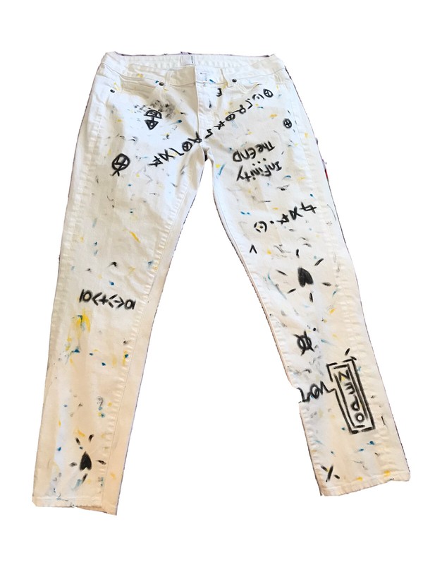 Absodeitly Custom Size 30 Rich & Skinny White Jeans