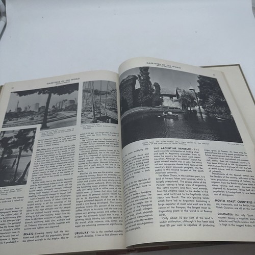 Vintage Hammond-Doubleday Illustrated World Atlas & Gazetteer 1956 - Foto 12 di 13