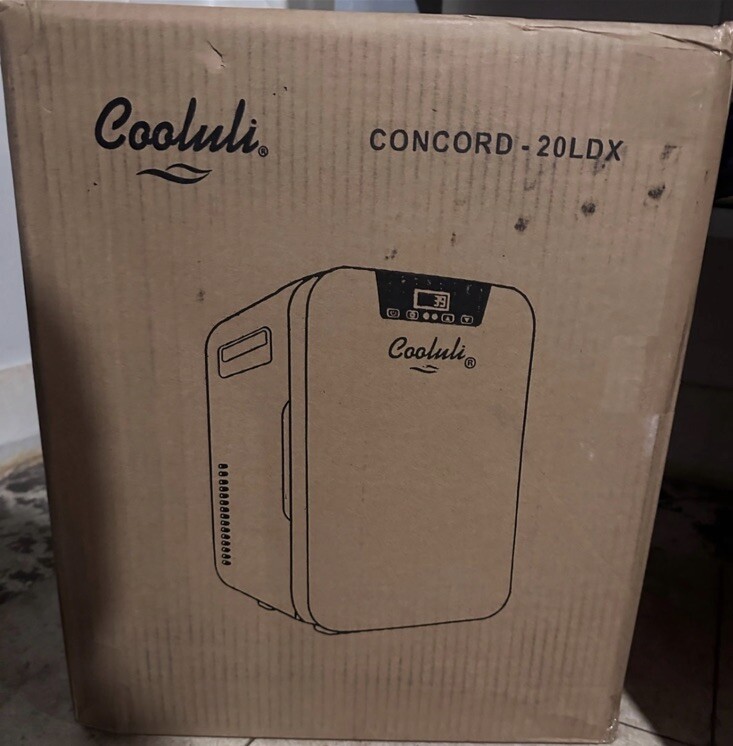 Cooluli 20L Mini Fridge For Bedroom Car Office Desk College Dorm Room