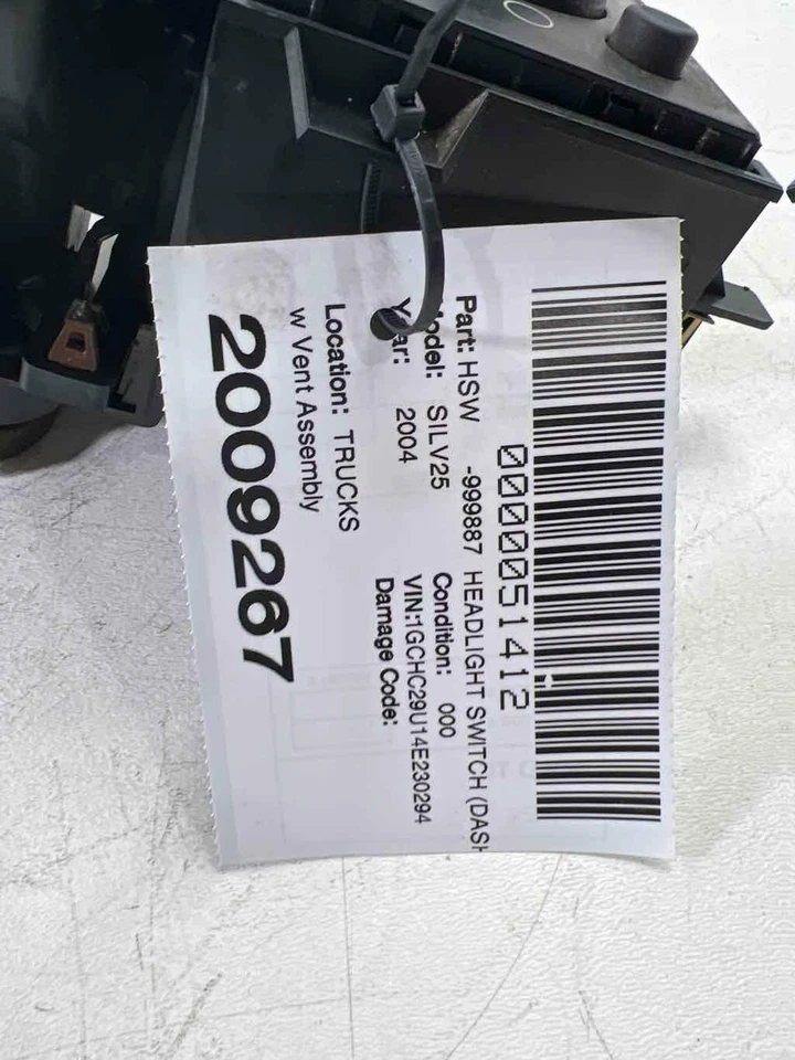 Interruptor de faros 2500 con conjunto de ventilación 15732033 OE para Chevy Silverado 2003-2007 Foto 2 de 4