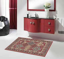 Tappeto Arredo Cotone Leggero Antiscivolo Motivo Persiano 3 Colori 11 Misure 01P