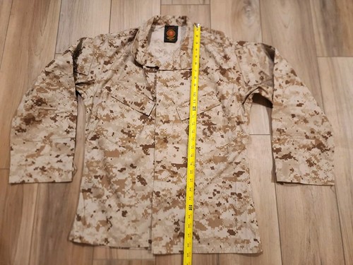 American Apparel Navy US Marine Corps Desert Camo Military Jacket Size Small - Picture 4 of 11