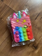 NEW Unicorn Pop it Purse Girls Crossbody Pop it Fidget Toy Shoulder Bag