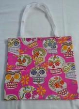 DAY OF THE DEAD SUGAR SKULLS - New Handcrafted Cotton Tote Bag