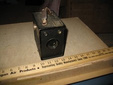 VTG ANTIQUE AGFA BOX CAMERA WITH FILM PROP PHOTO PHOTOGRAPHY ART DECOR D-6 FILM