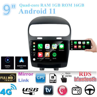 9" Android 11 Auto Radio Carplay GPS Für Fiat Leap 2012-2014 Freemont 2012-2020 - Bild 1 von 4
