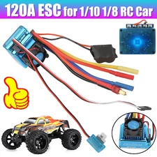 120A Brushless ESC Electric Speed Controller Accessories Fit for 1/10 1/8 RC Car