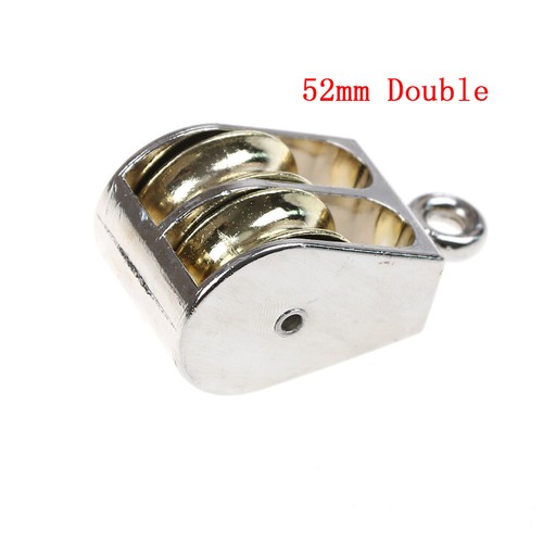 36/52/75mm Metal sheave zinc alloy pulley mini single/double pulley for diy YJN8 - Picture 11 of 18