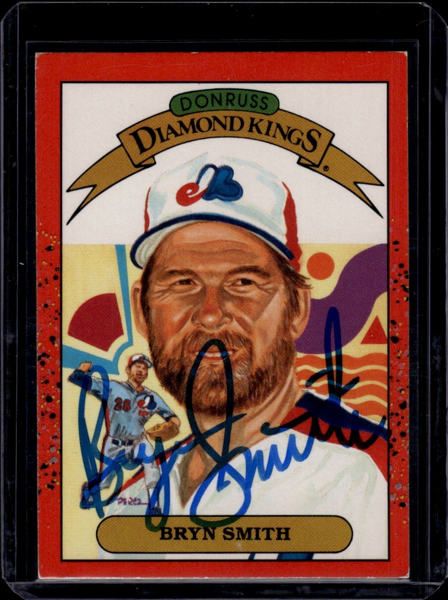 1990 Donruss #25 Autographed Bryn Smith Trading Card