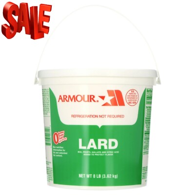 Armor Lard, 8 Pound Pail