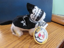 MUFFY VANDERBEAR'S PURRLIE THE CAT-PORTRAIT IN BALCK  WHITE-NWT-FREE SHIPPING