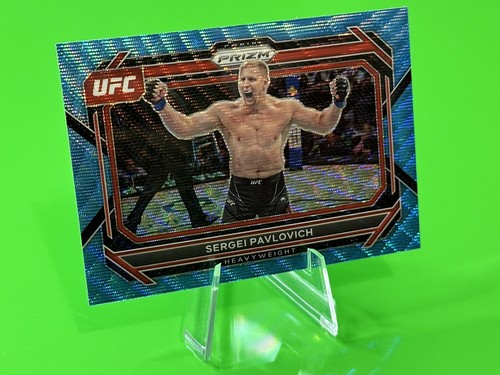 💥💥2023 Panini Prizm UFC Blue Wave Prizm #71 Sergei Pavlovich!💥💥 - Picture 3 of 15