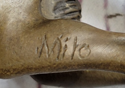 Edición Coleccionista Firmado Sátiro Fauno Diablo Diabólico Bronce Escultura Figura Desnudo - Imagen 10 de 10