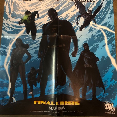 Póster coleccionable promocional Final Crisis Legends Live Forever 2007 22x17 DC - Imagen 3 de 3