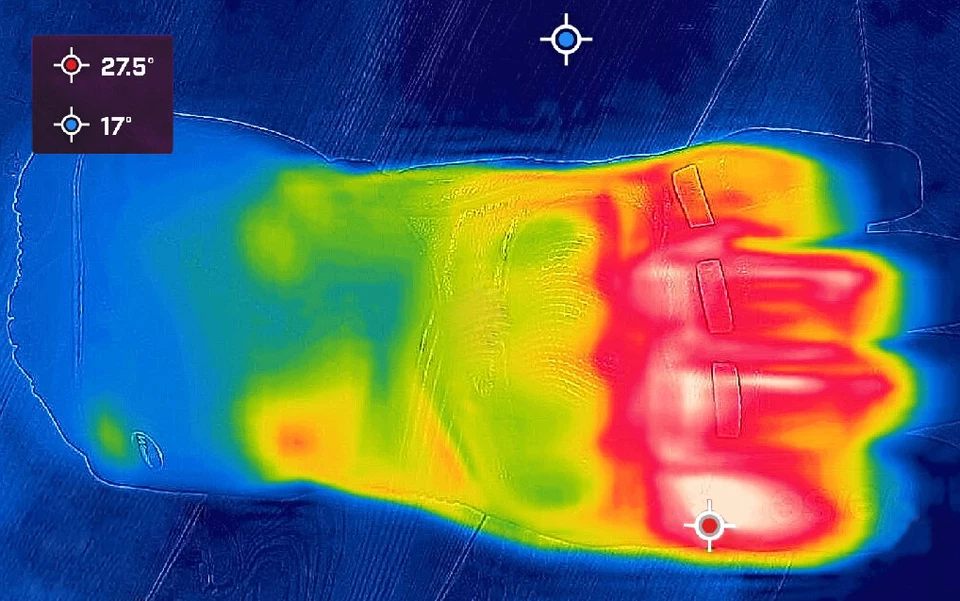 Weise Men's Black Ion Heated Waterproof Leather Textile Motorcycle Gloves New - Image 4 of 4