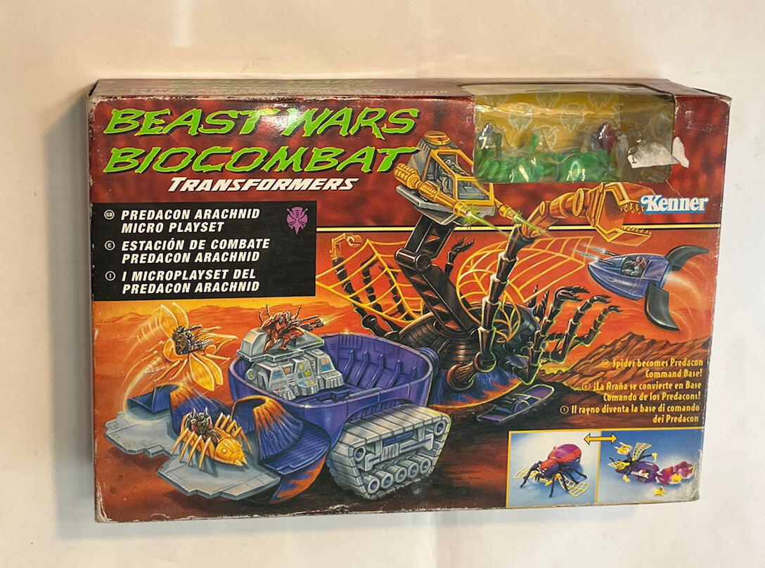 Vintage Transformers 1997 BEAST WARS Microverse MIB Arachnid Predacon