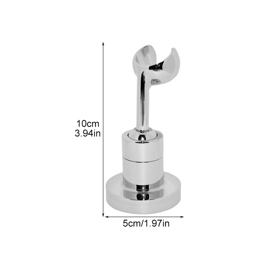 Silver Universal Brass For Bathroom Ball Joint Shower Head Holder Wall
