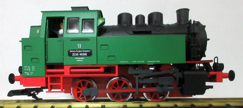 PIKO 37201 Industrial Loco BR80, Green/Red w/Lights - Image 2 of 4