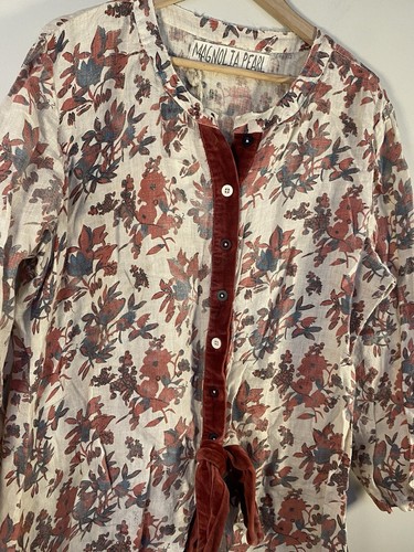 Magnolia Pearl OOAK Cotton Linen Velvet Jacket - Picture 7 of 19