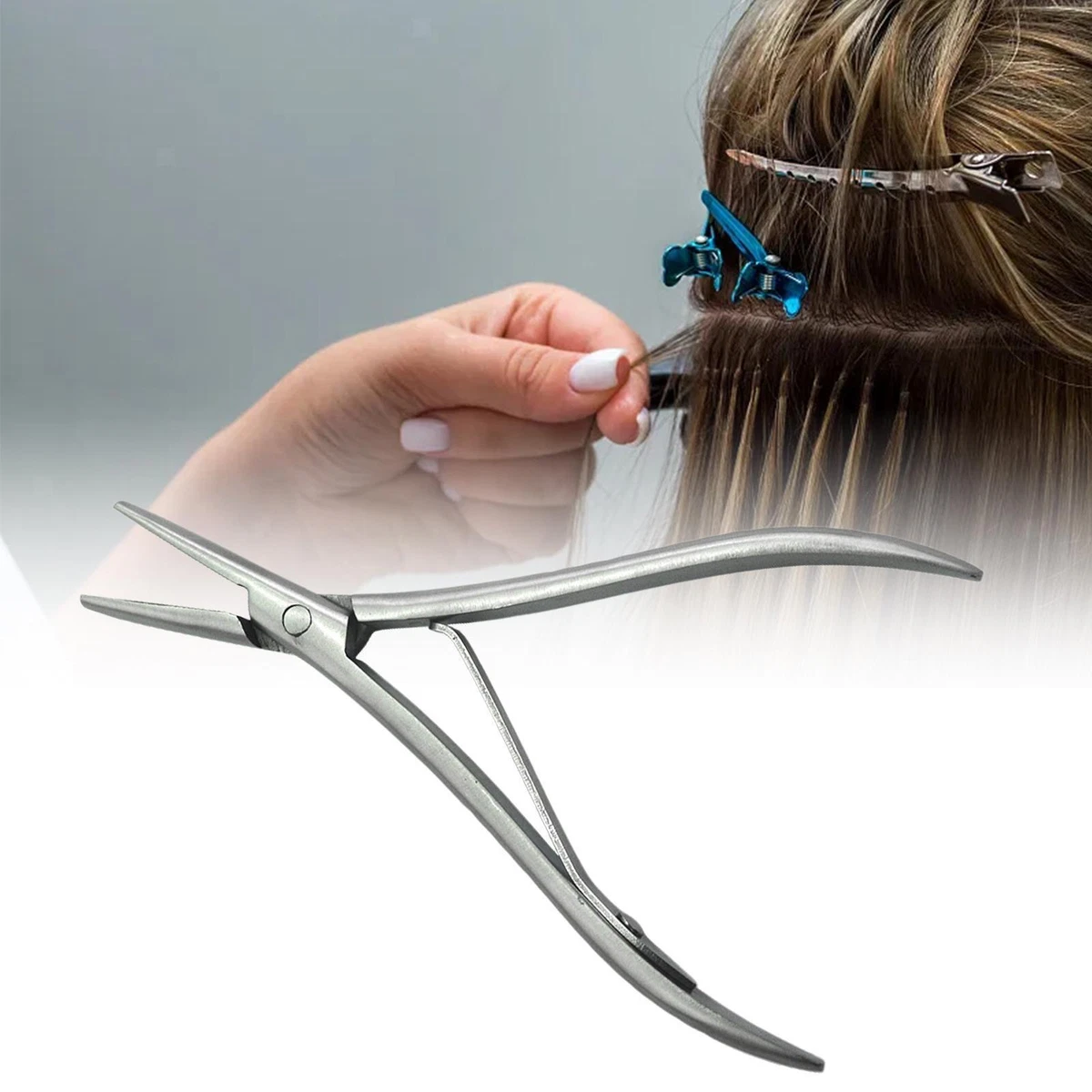 Hair extension clearance pliers