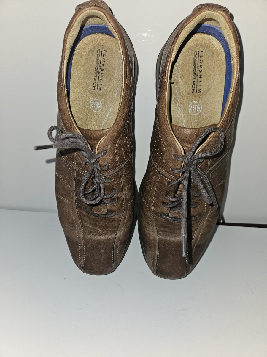 Florsheim Comfortech Men Brown Leather Split Toe Oxford Dress Shoes Sz 11M Florsheim Comfortech Men main image 3