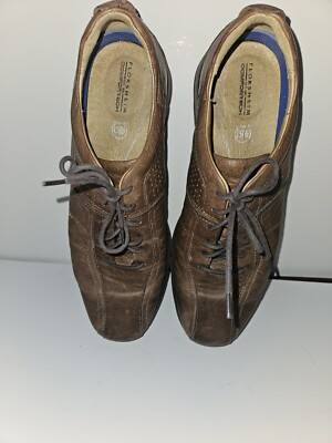 FLORSHEIM Mens Brown Leather Split Toe Casual Lace Up  display picture 2