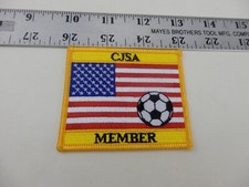 Vintage CJSA Member American Flag Patriotic Soccer Football Sport Related Patch