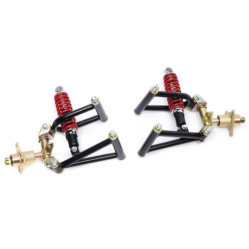 Front Control Arm Suspension Kit Upper Lower Swingarm for Quad Bike ATV Go Kart - Foto 6 di 12