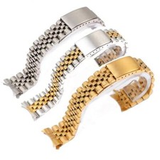 19MM JUBILEE WATCH BAND BRACELET FOR 34MM ROLEX AIRKING 1500, 15000 TWO TONE SIL