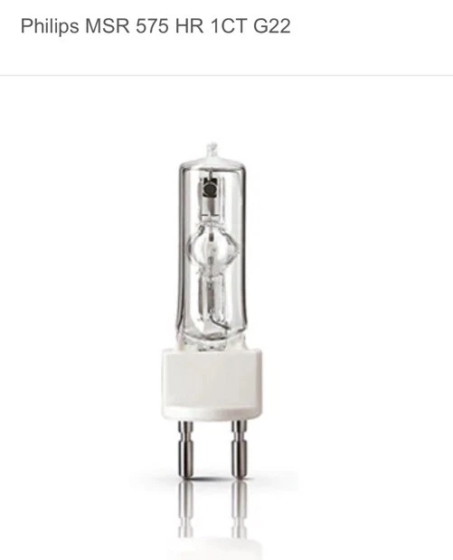 Philips Broadway Metal Halide Lamp MSR 575 HR 928097705115 G22 - Brand New - Image 3 of 3