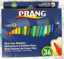 PRANG Classic Art Markers, Fine Tip, Assorted Colors, 36 Count (80712) -New