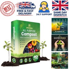 Green Haven 40L Nutrient-Rich Peat-Free Compost for Thriving Plants & Vegetables 0.50 per litre